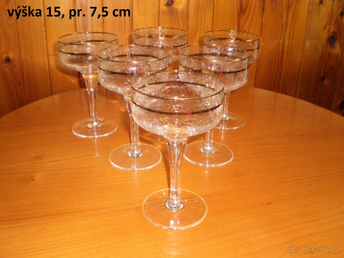 skleničky - šampus - set 6 kusů ++nové++