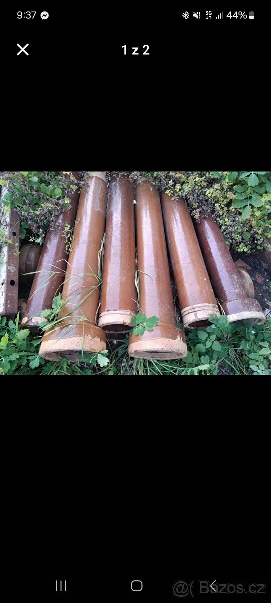 Kameninová roura trubka