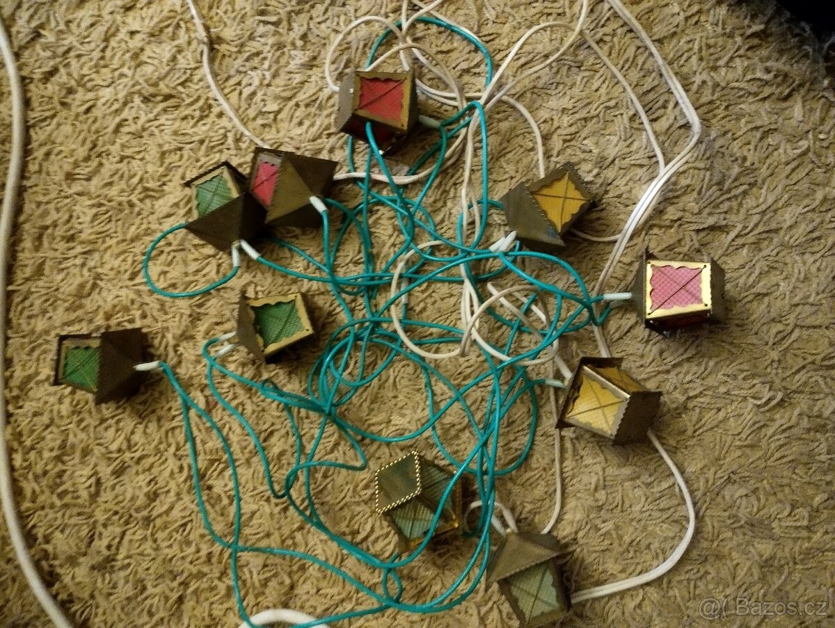 Retro vánoční lucerničky -světlušky