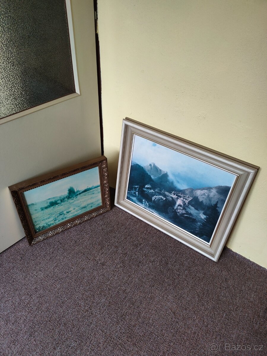 Obrazy, reprodukce - 2ks