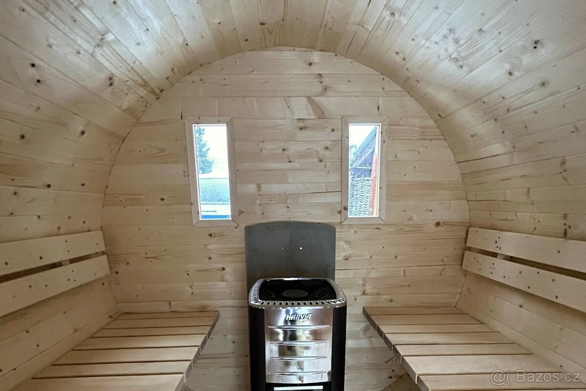 Zahradní finská sudová sauna