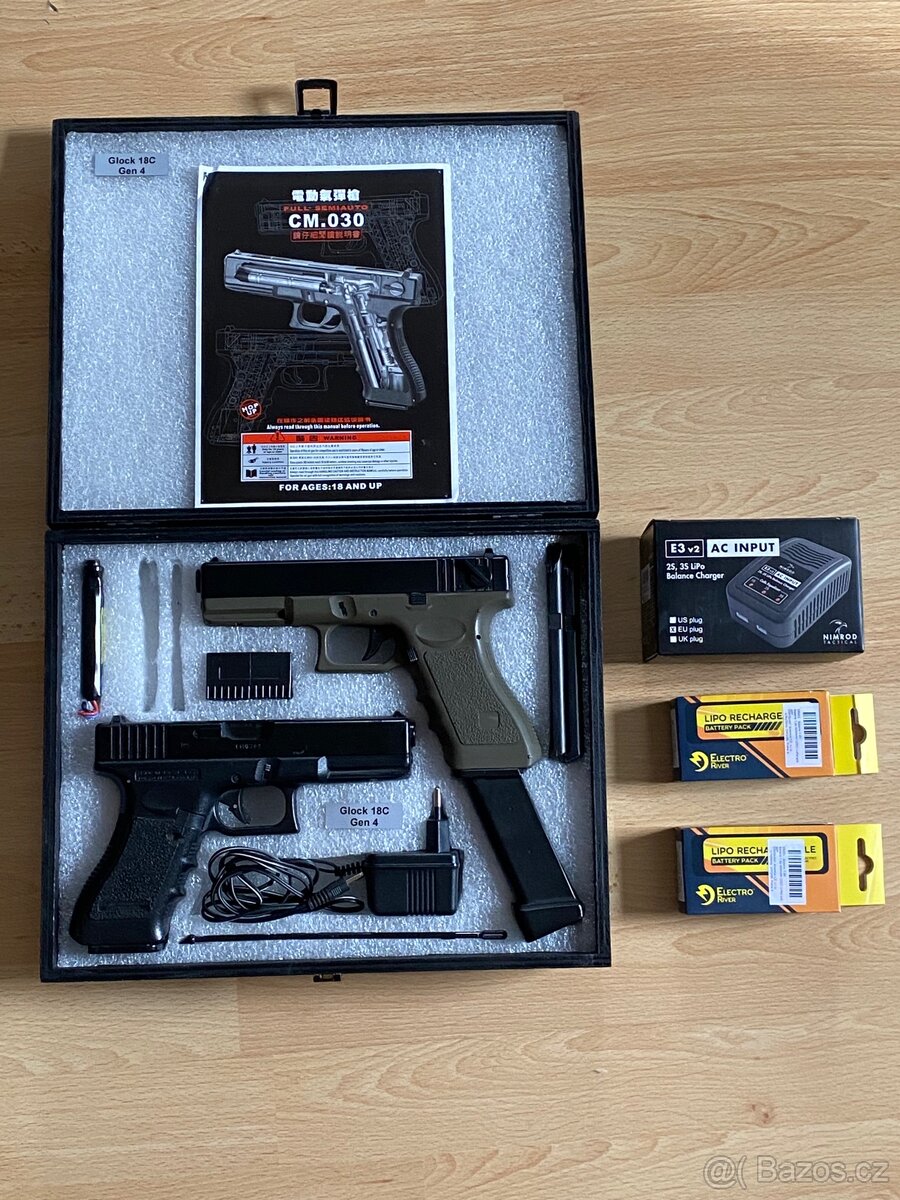 Airsoft set (glock 18c)