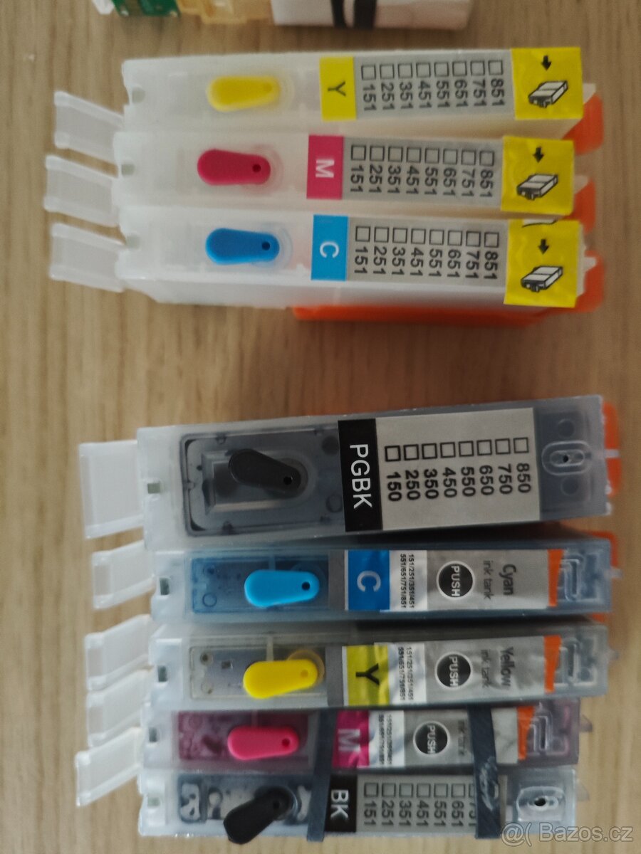 Kompatibilní plnitelné cartridge Canon PGI-550, CLI-551