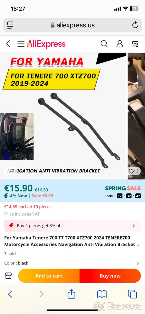 Yamaha tenere 700 zpevnění hrazdy