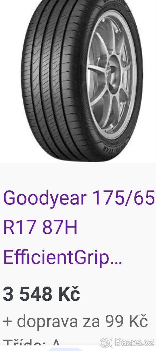 Toyota aygo pneumatiky