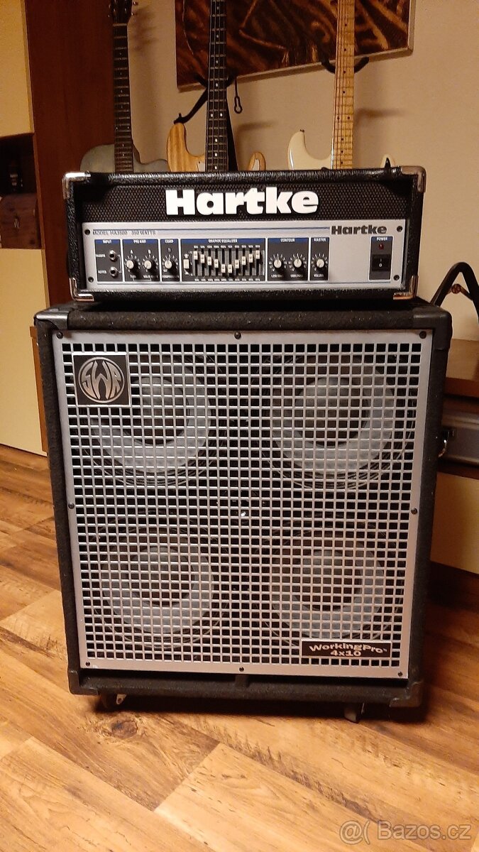 PRODÁM Hartke HA-3500 + SWR WorkingPro 410