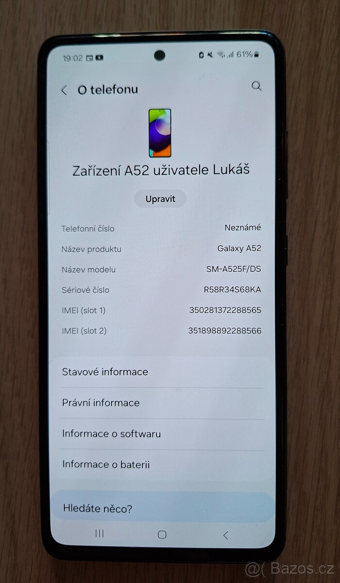 Samsung A52 - 128 GB