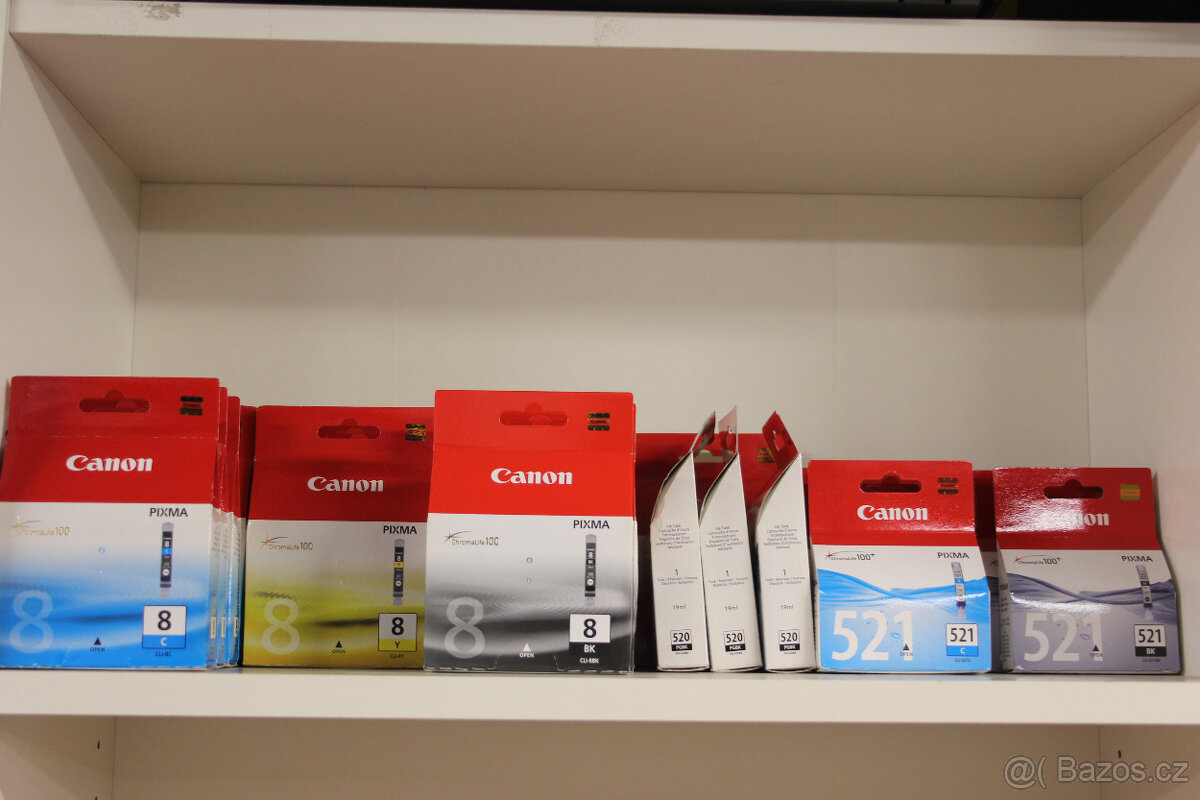 NOVÉ CARTRIDGE CANON A HP - SUPER CENA 100 KČ