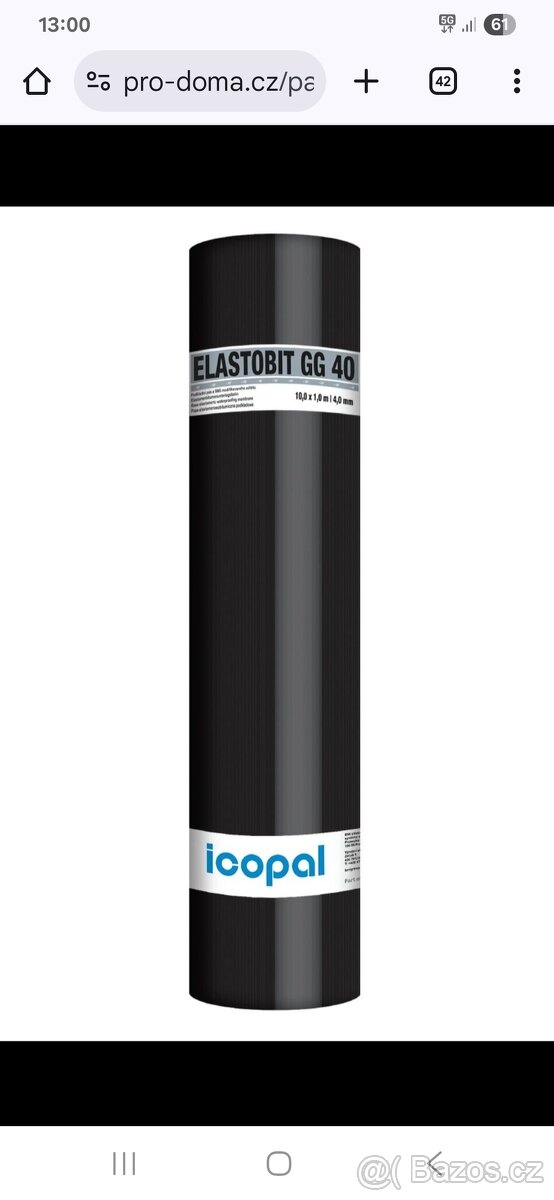 Asfaltovy pas Elastobit GG 40 12,3 metru