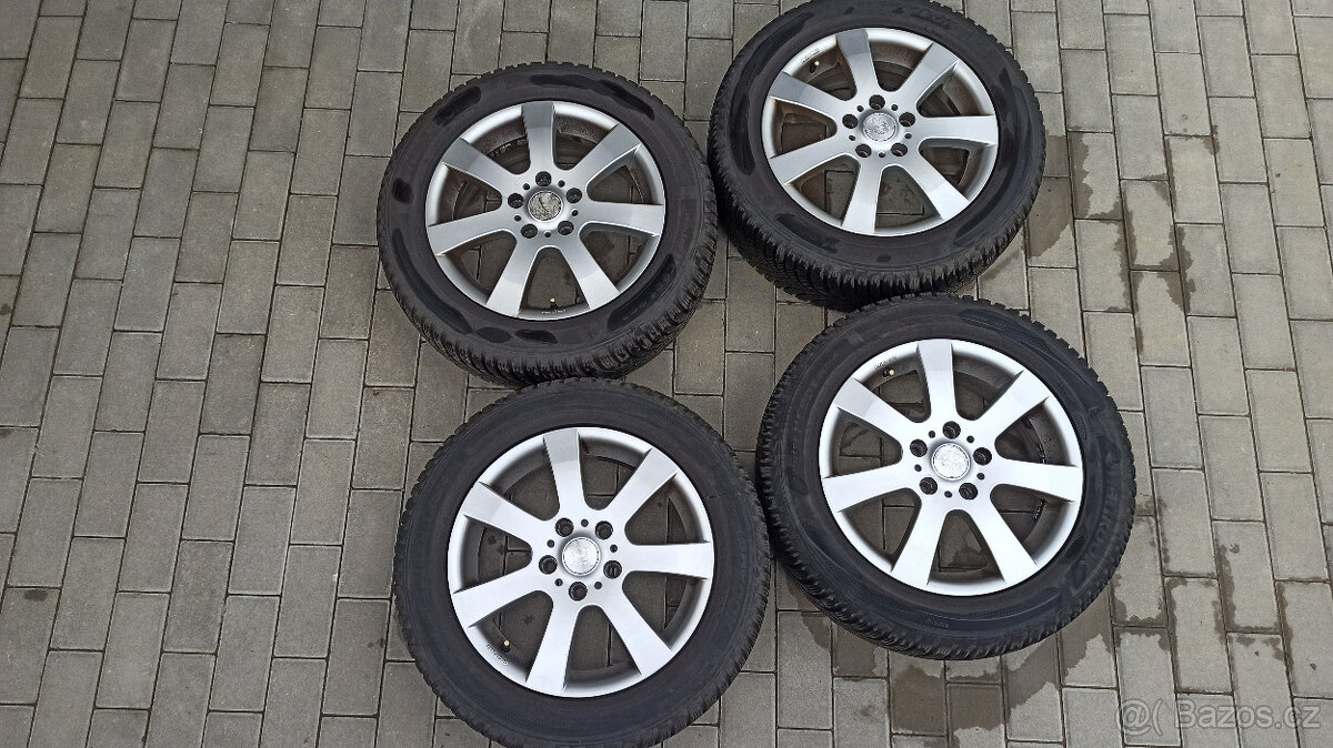 Alu kola VW Passat B7 6Jx16H2 ET44 vč. zimní pneu Hankook