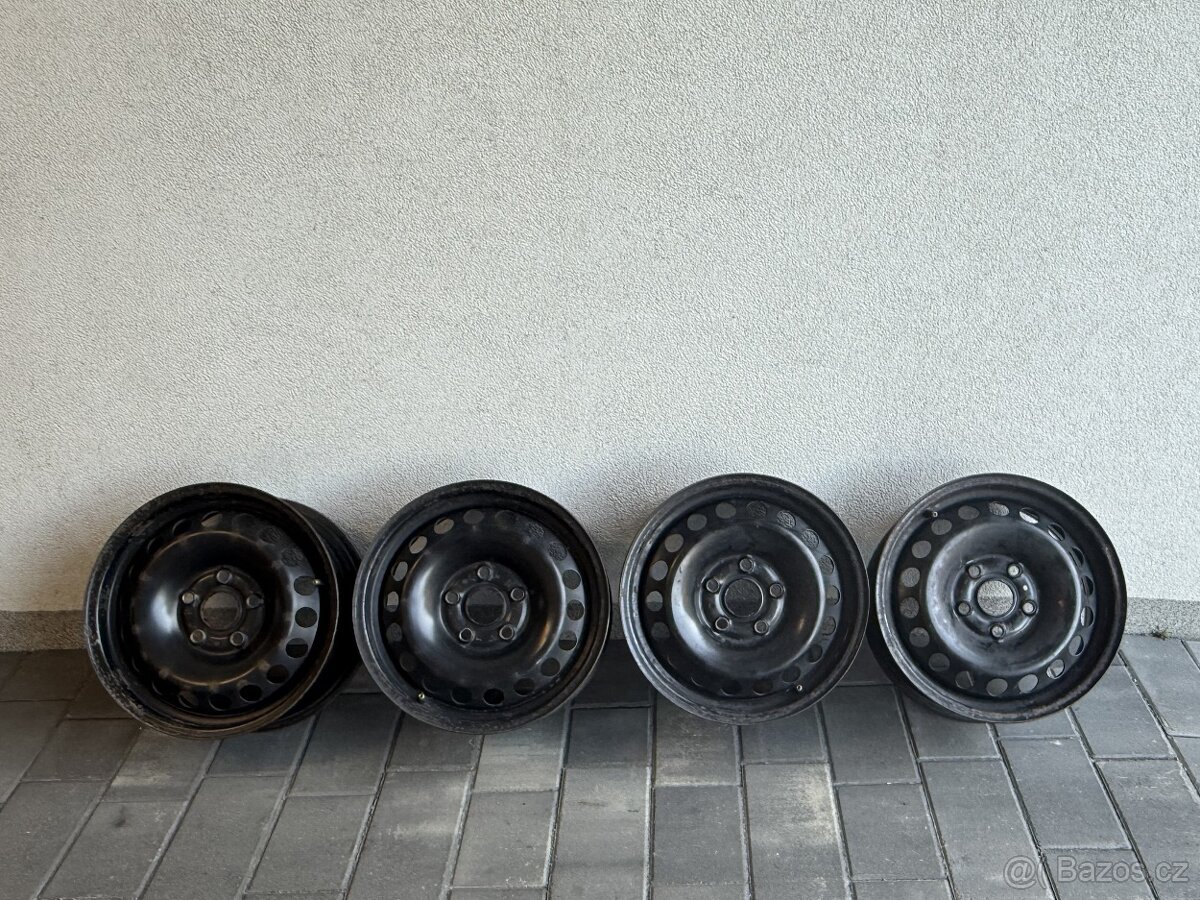 Originální plechové disky VW / Škoda 15”