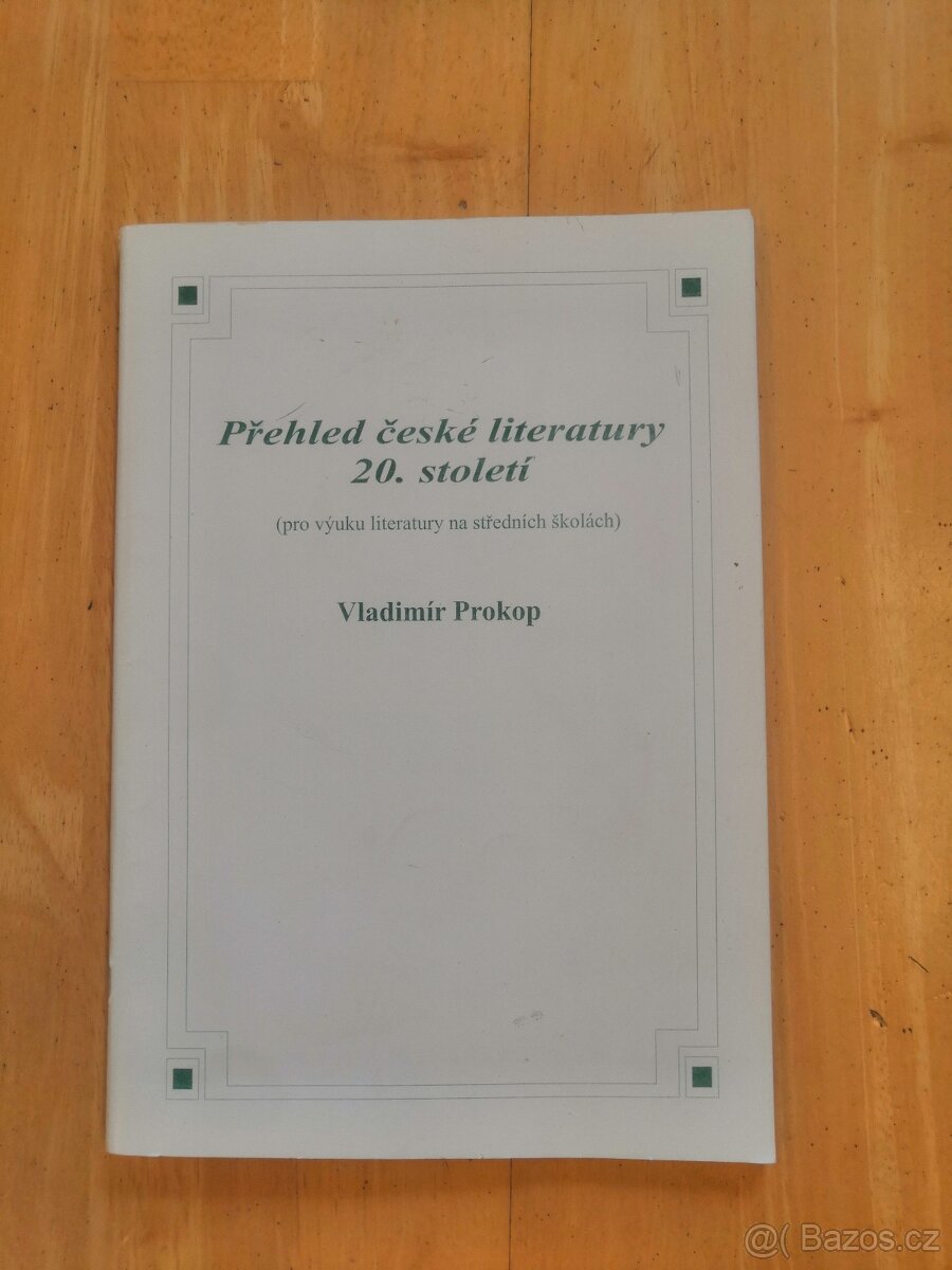 Přehled české literatury 20.století - Vladimír Prokop
