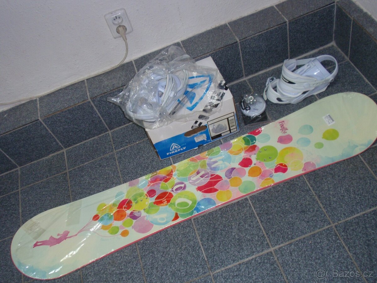 NOVÝ DÍVČÍ 140 CM FIREFLY SNOWBOARD +VÁZÁNÍ VEL.S