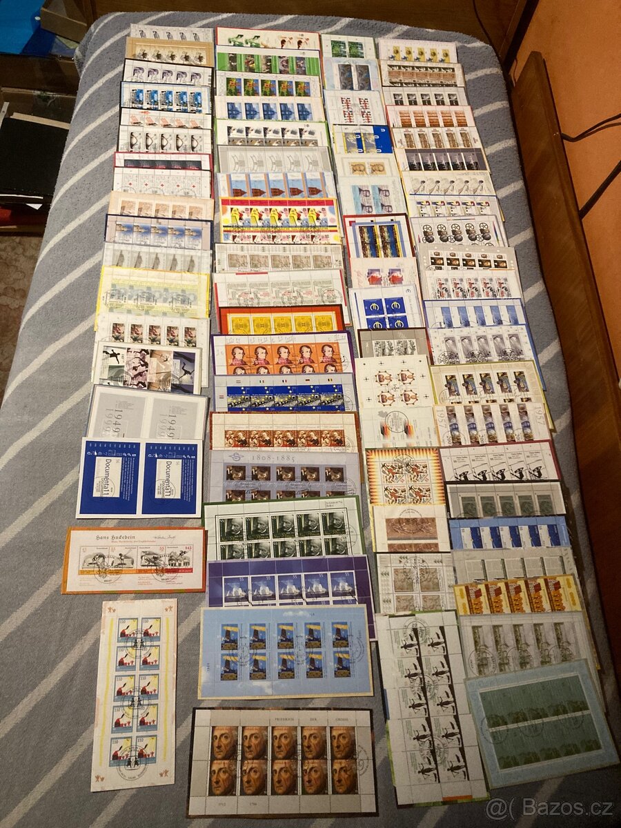 75 x vícebloky známek BRD