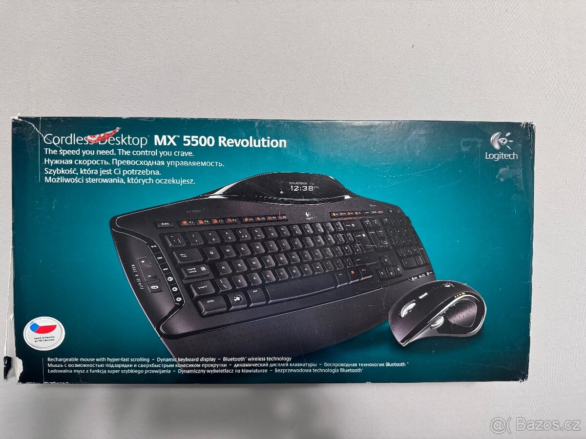Logitech klávesnice Cordless Desktop MX 5500 Revolution