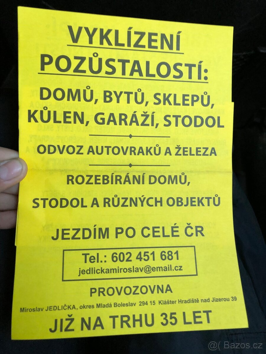 Vyklizení domů-bytů