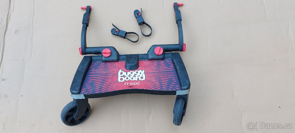 LASCAL stupátko za kočárek BUGGY BOARD MAXI Červená