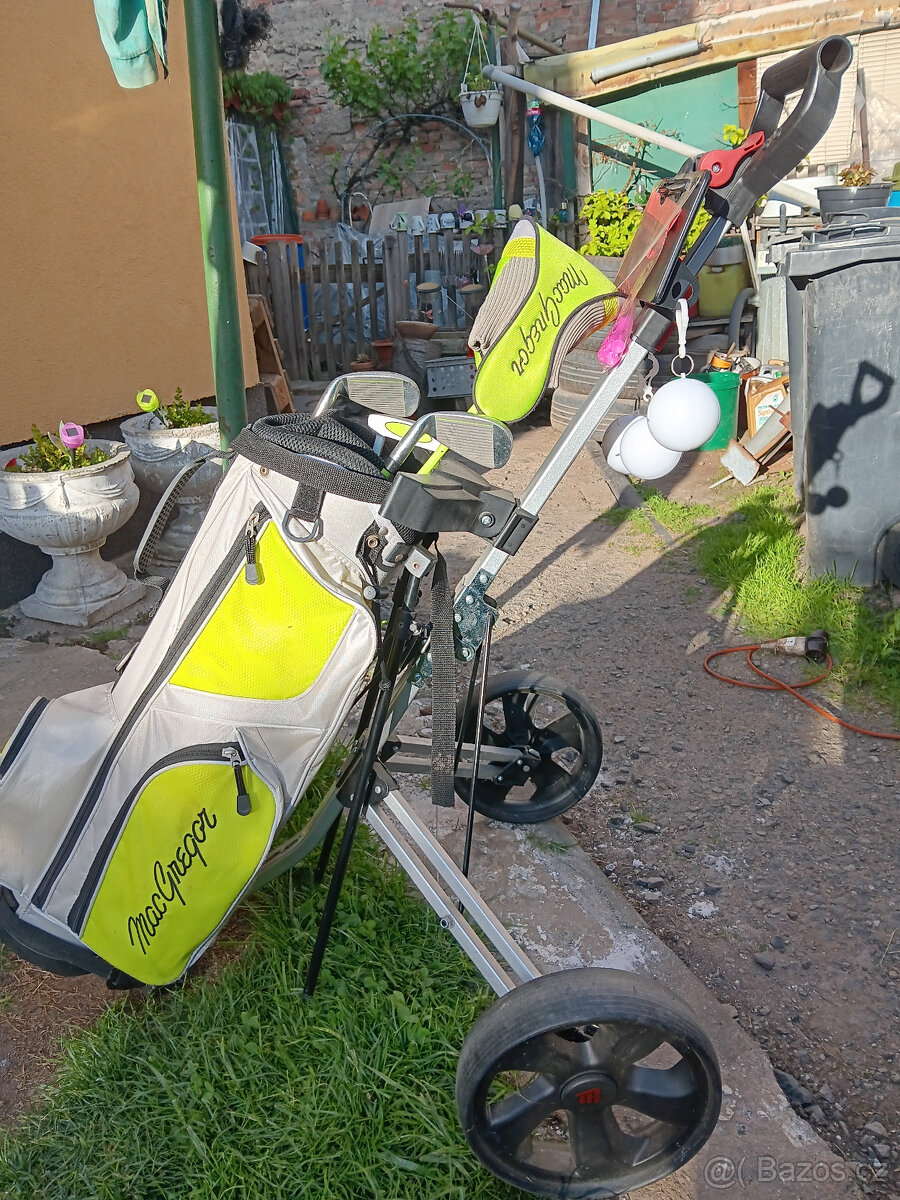Dětský set Mac Gregor junior flex + Masters 5 Series vozík