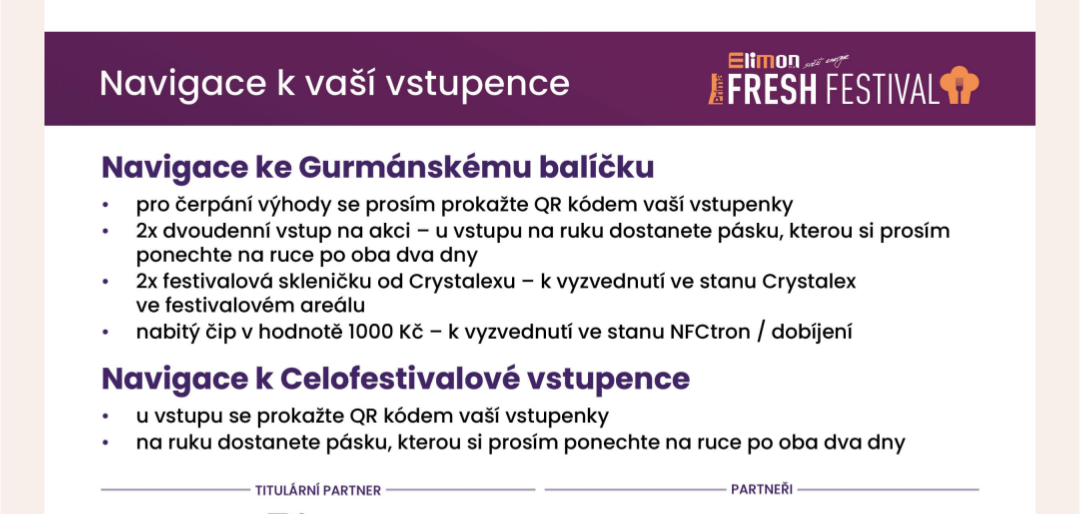 BRNO - Elimon FRESH Festival