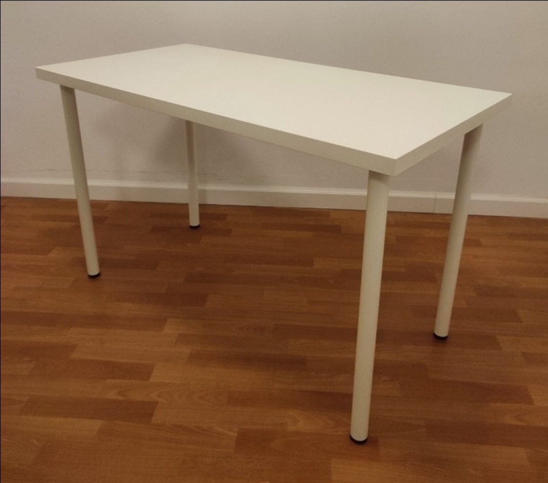 Bily stůl Ikea Linnmon Adils 100x60x74cm