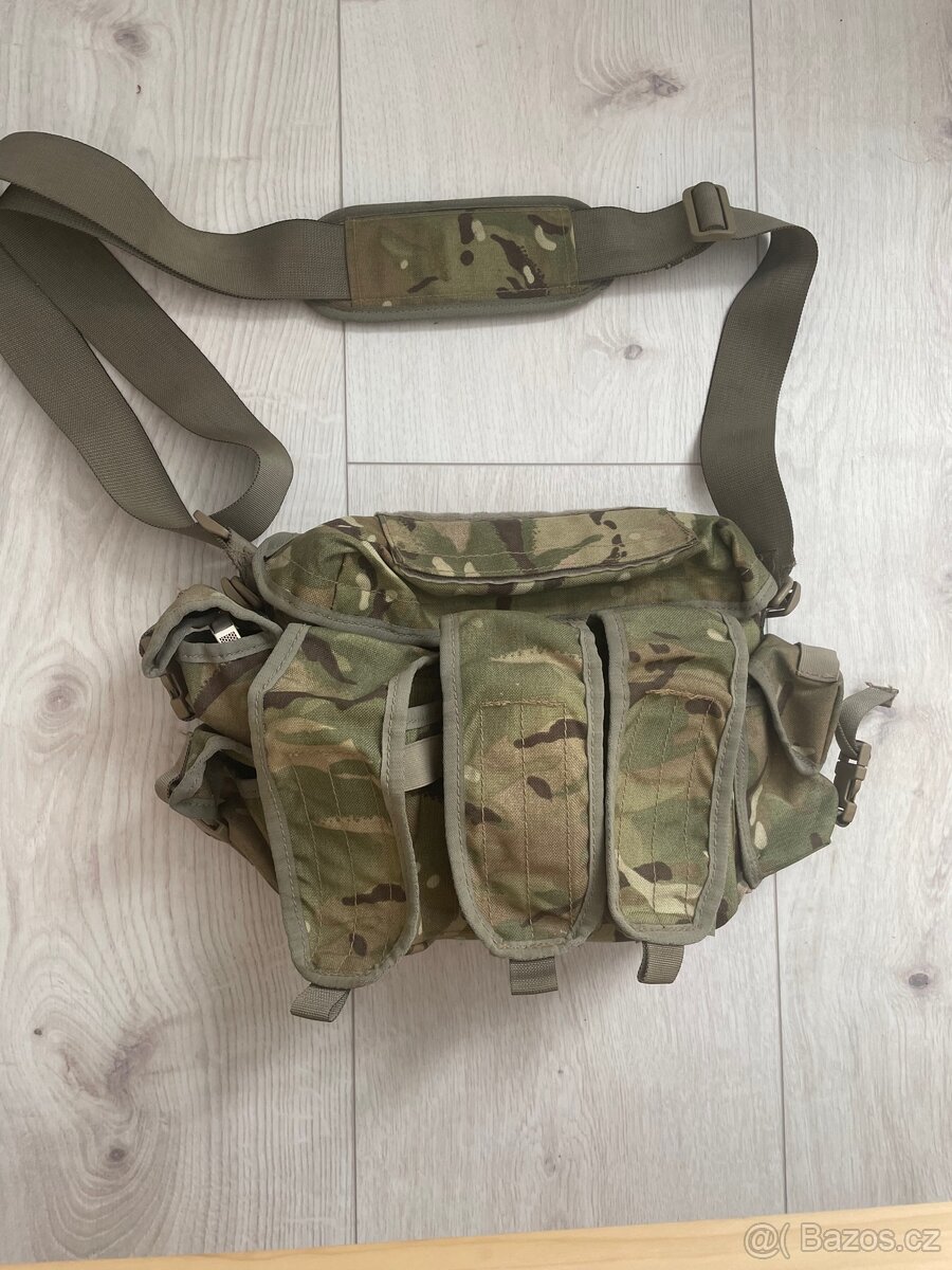 Airsoft (brašna, maska, brýle, lopatka)