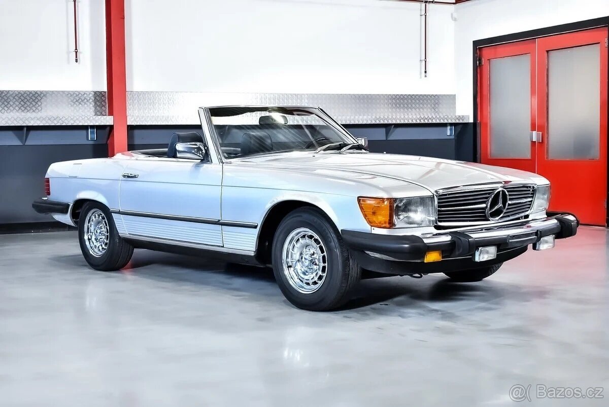 Mercedes 380 SL R107 2 střechy TOP stav