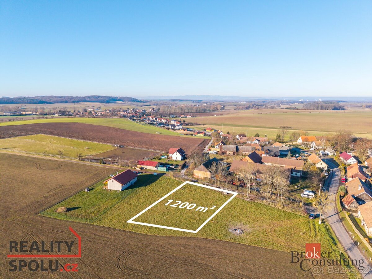 Prodej, pozemky/bydlení, 1200 m2, Újezdec 12, 51771 Ledce, H