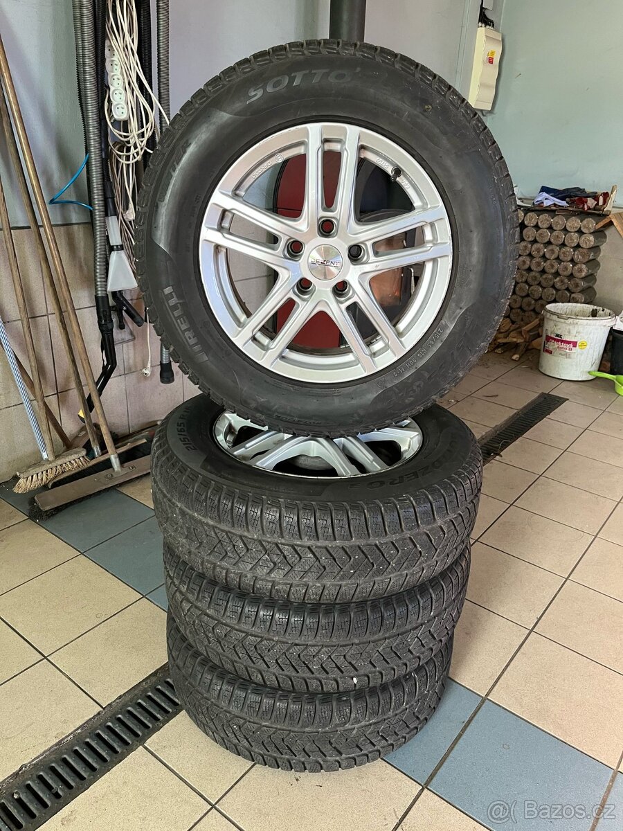 Alu kola 5x112 r16 + zimní pneumatiky Pirelli Sottozero 3