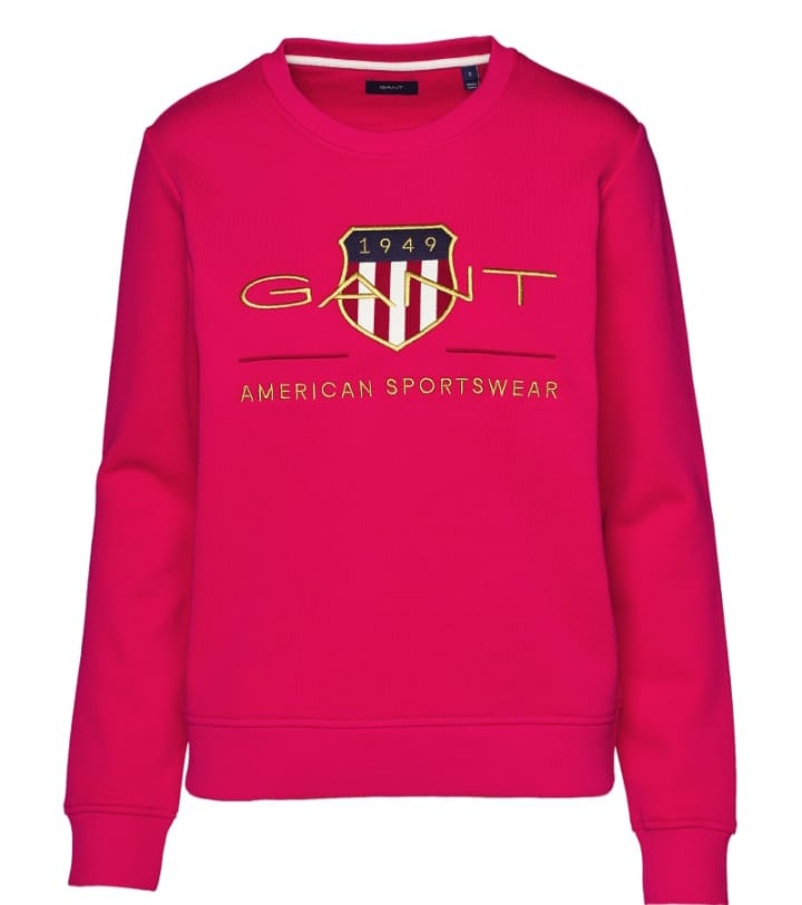 Vel. XXL Dámská růžová mikina originál GANT