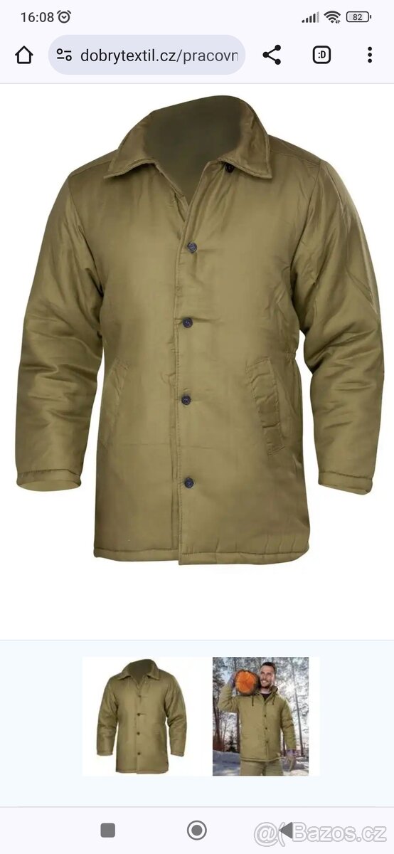 Vaťák, kabát, XL
