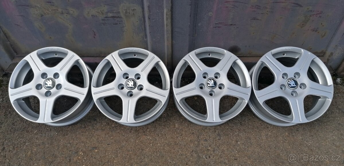 Alu kola Fabia 1 , 5x100 14" - TOP STAV jako nové