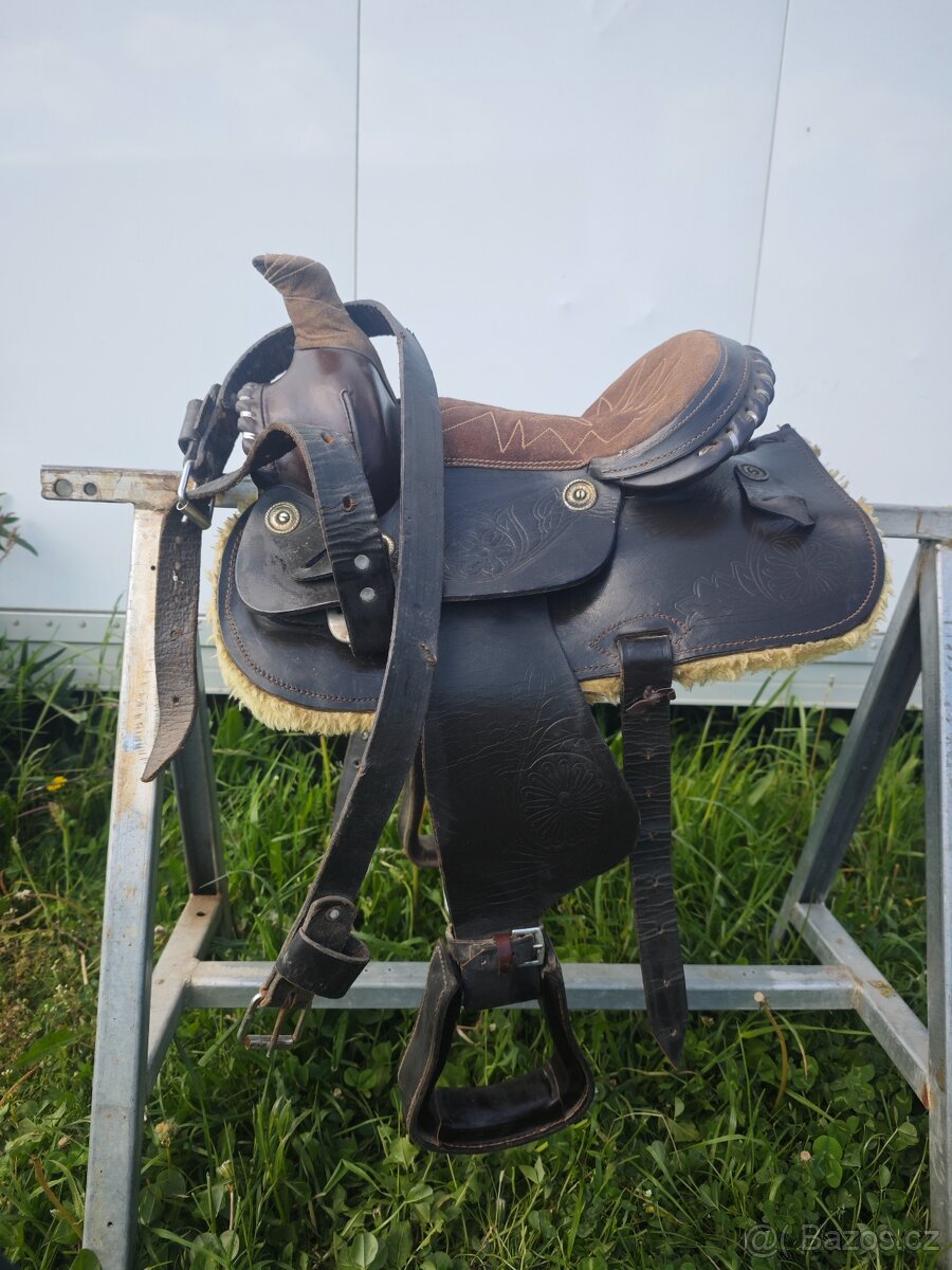 Westernové dětské sedlo