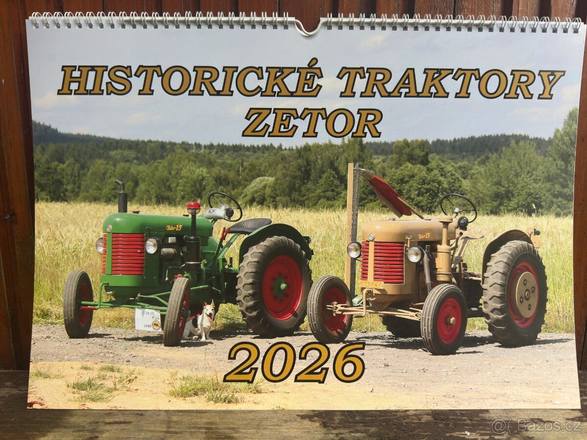 Kalendáře s traktory Zetor na rok 2026