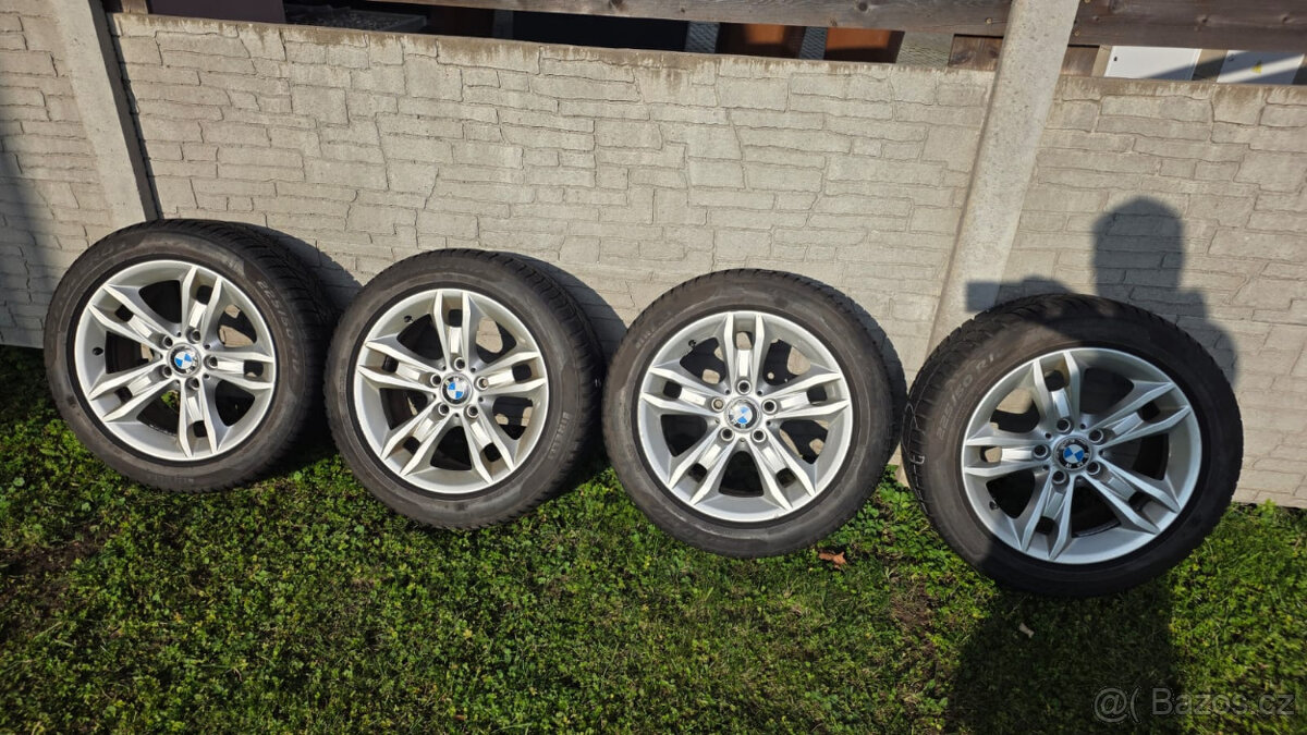 Originál disky BMW včetně zimních pneumatik 225/50/R17