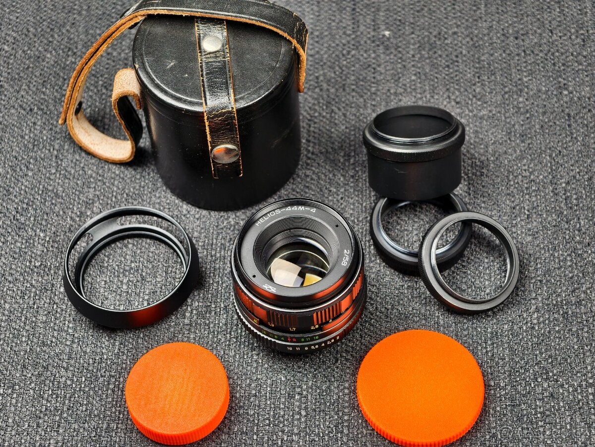 HELIOS 44M-4 58mm f2 M42 KMZ TOP + příslušenství