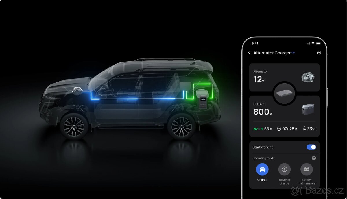 EcoFlow alternátorový nabíječ 3v1