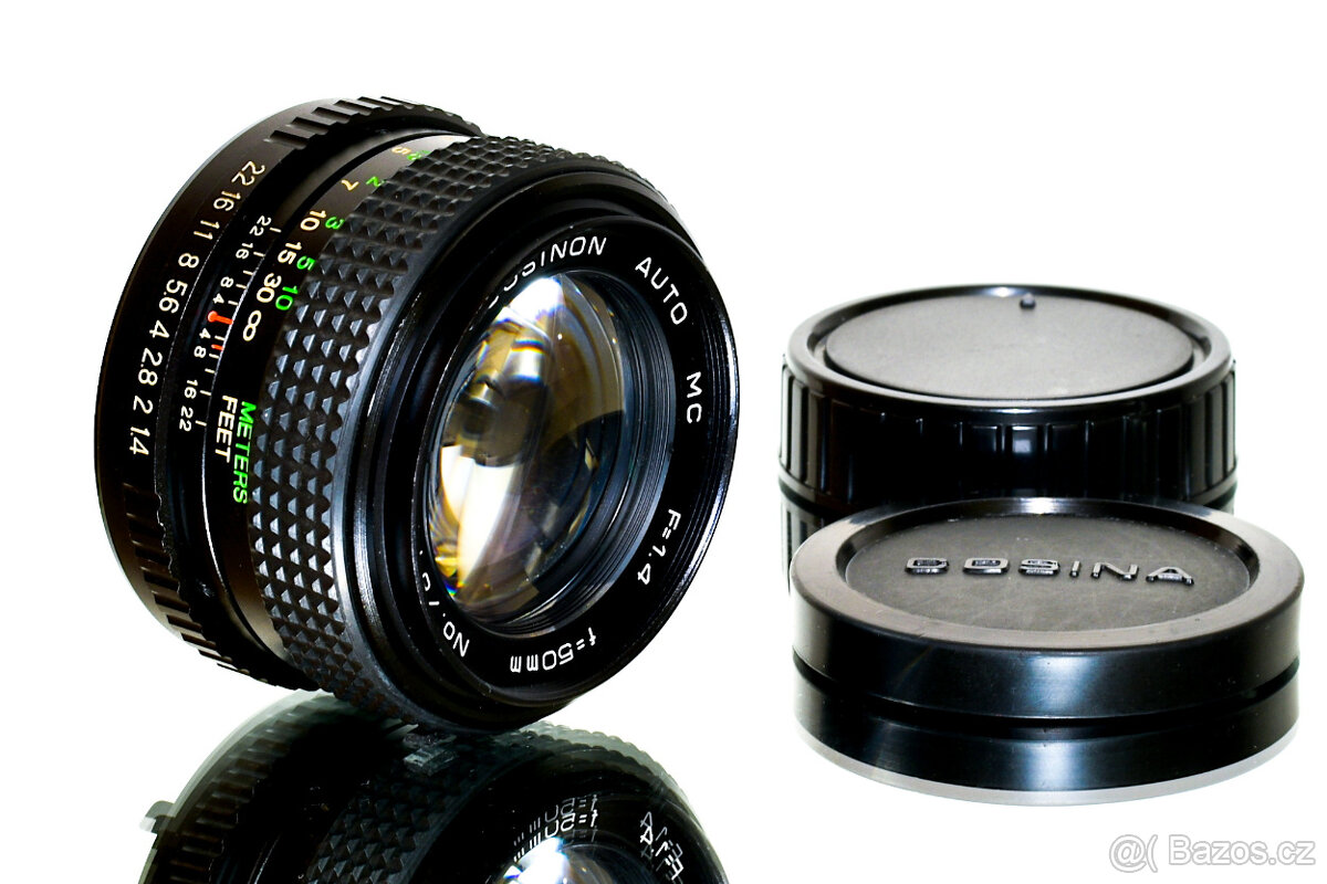 Cosinon auto MC 1,4/50mm pro Pentax TOP STAV