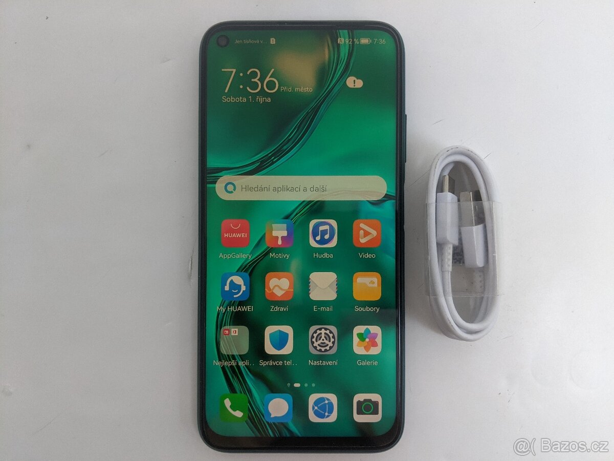 Huawei P40 lite 6/128gb green.Nova baterie. Záruka 6 měsíců.