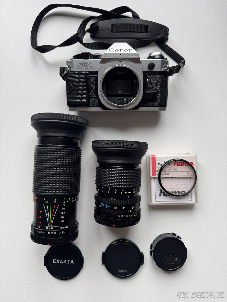 Canon AE-1 Program + dva objektívy