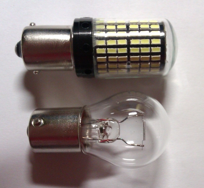 LED zpátečka P21W - 144x SMD 3014