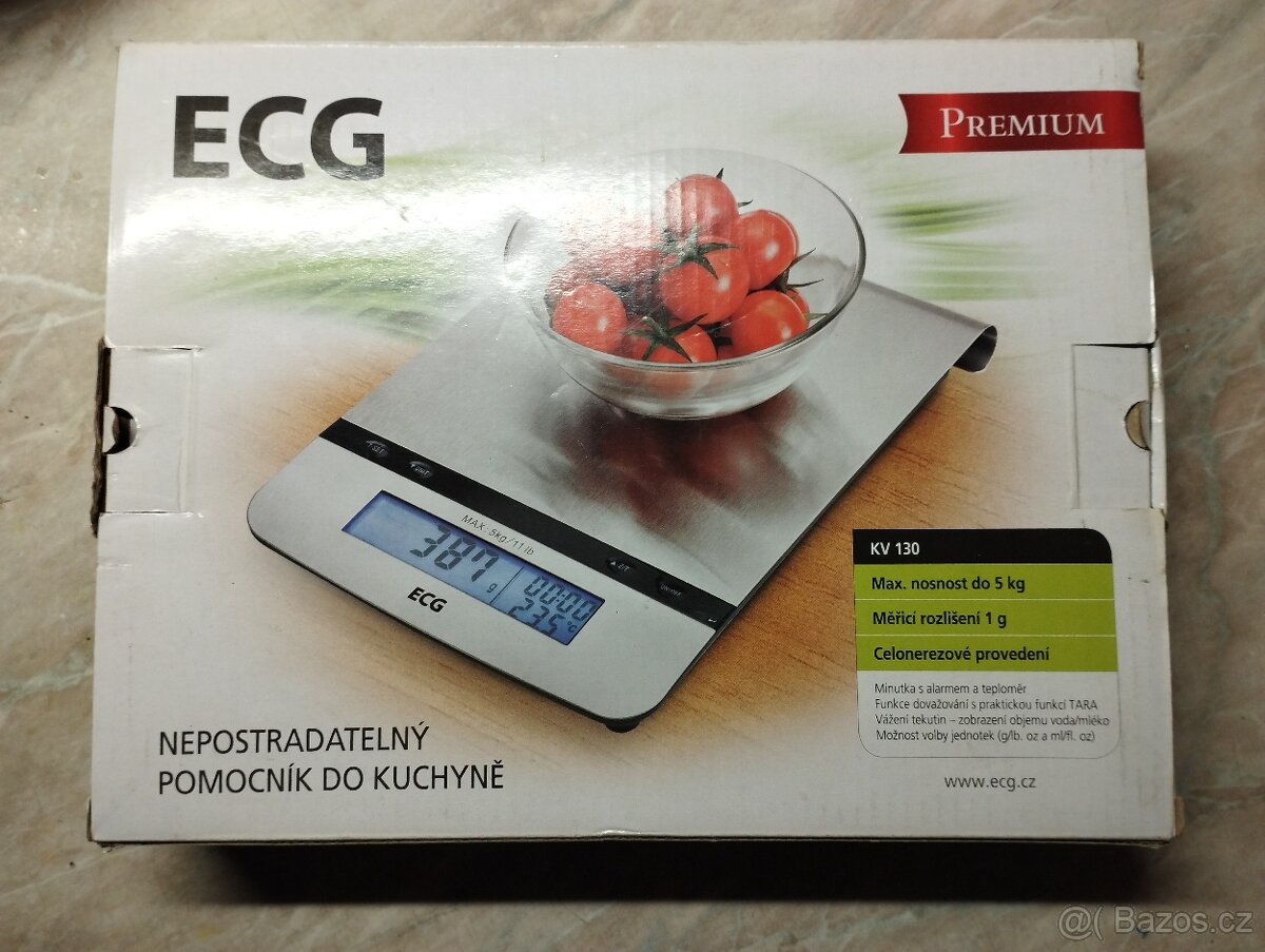 Prodám kuchyňskou váhu zn. ECG
