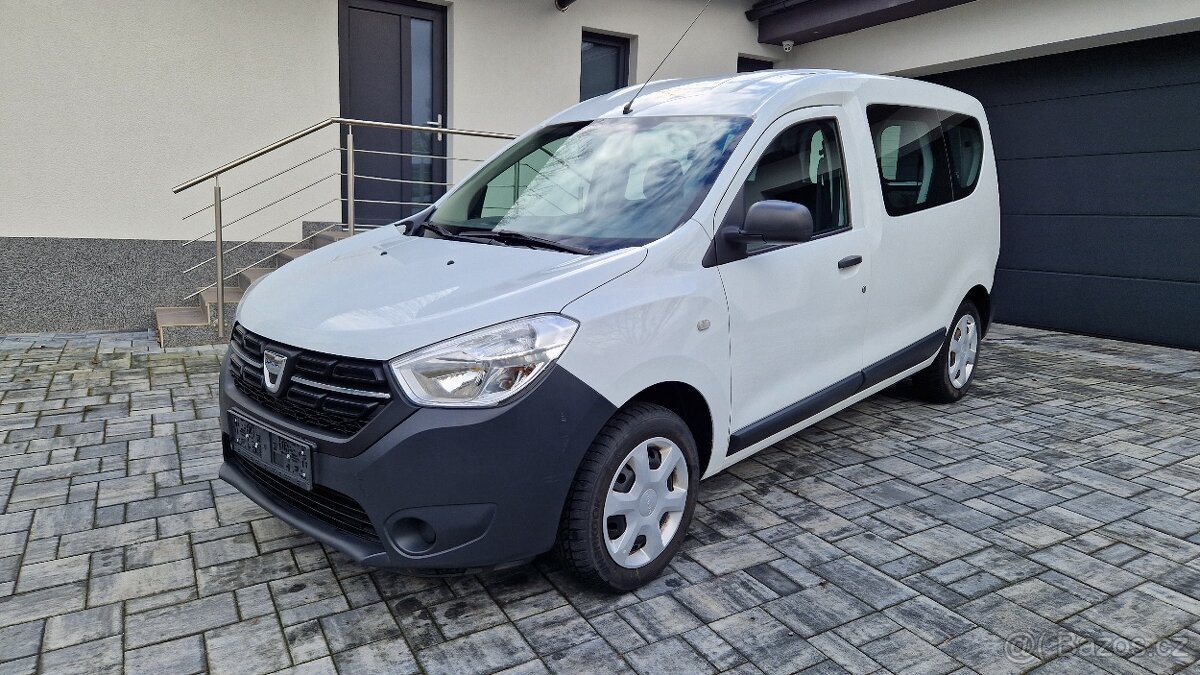 DACIA DOKKER 1.6i 75KW.5 MÍST.KLIMATIZACE.BLUETOOT.1.MAJITEL