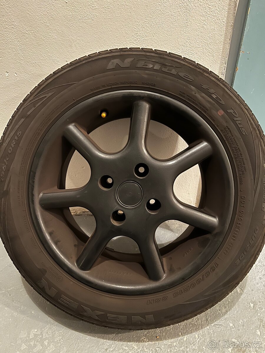 Set kol+pneu Peugeot/citroen 15” 4x108
