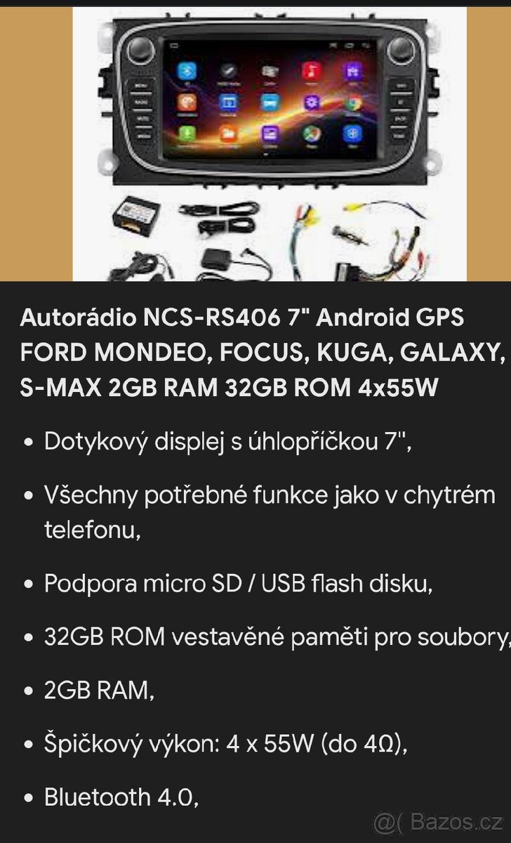 Prodám autorádio Ford