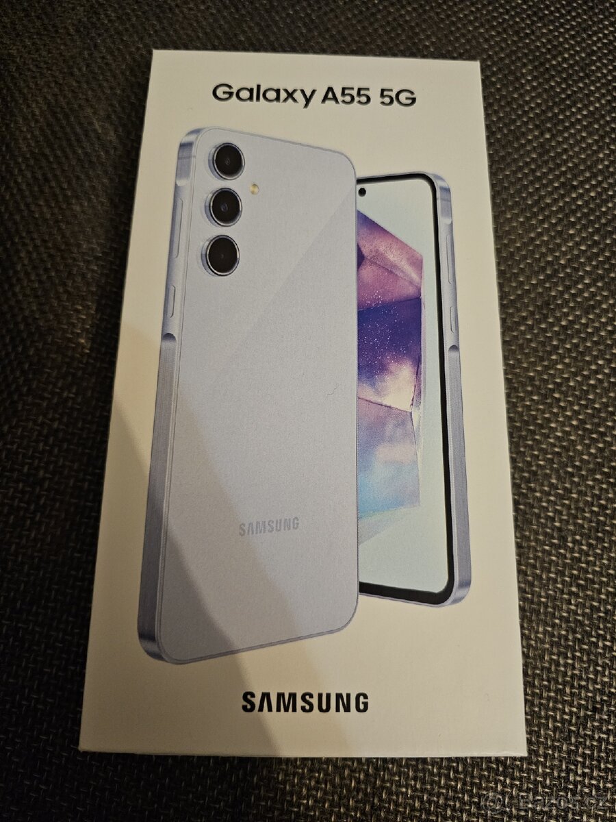 Nový Samsung A55 - záruka 24 měsíců - modrobílá
