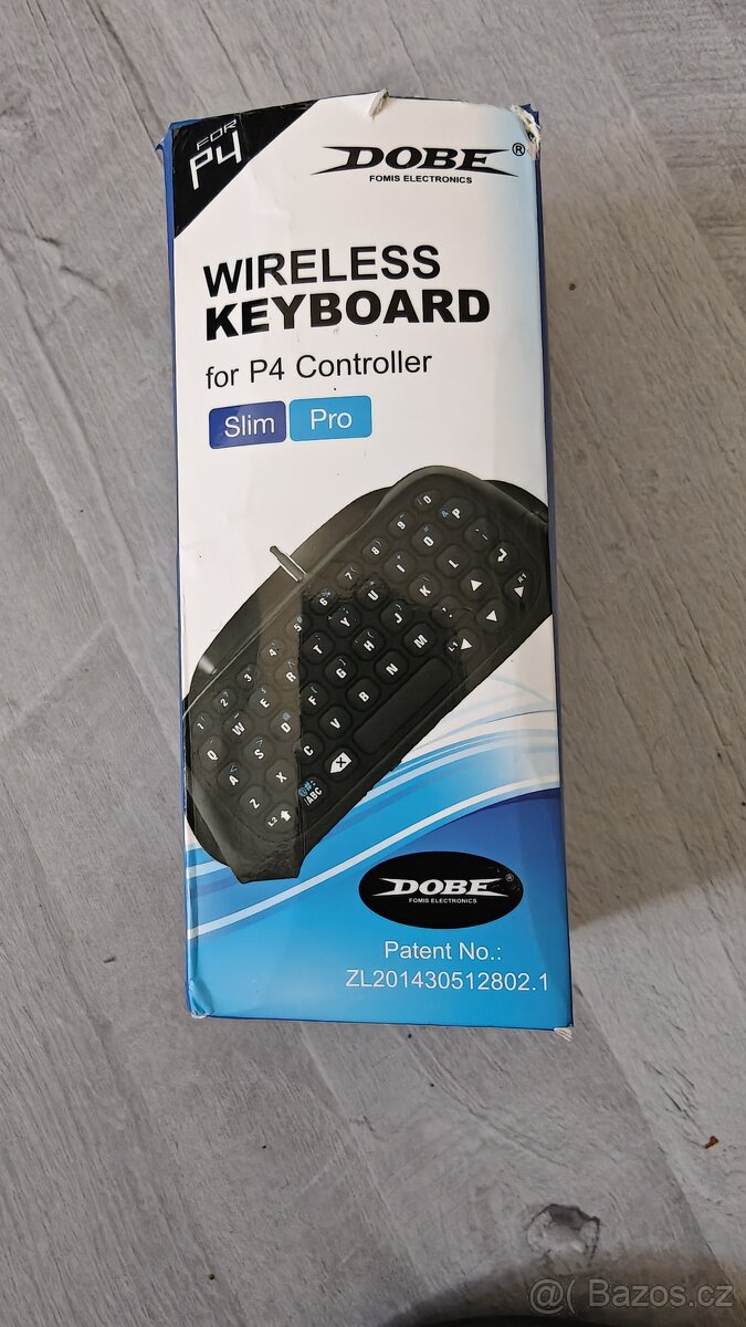 PS4 bezdrátová klávesnice do ovladače