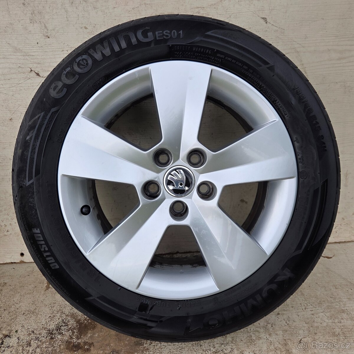 Alu kola Škoda Matone 15" 5x100 (VW, Seat, Audi)