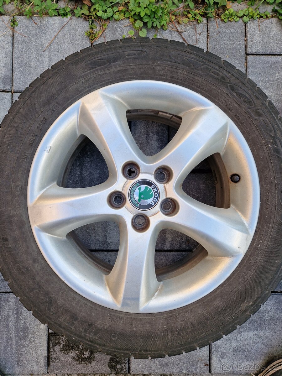Originální ALU kola Škoda 195/55 R15