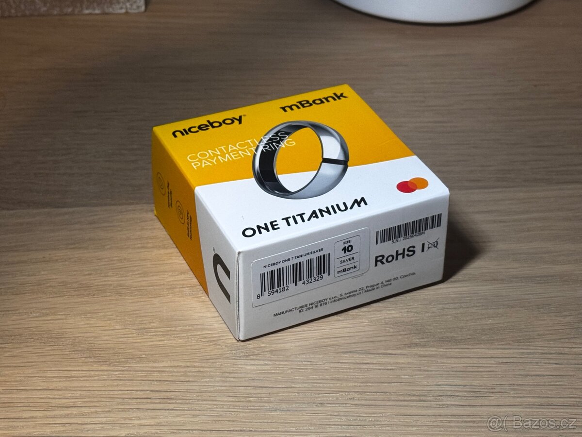 Vyměním NiceBoy One Titanium Silver S10 Prsten