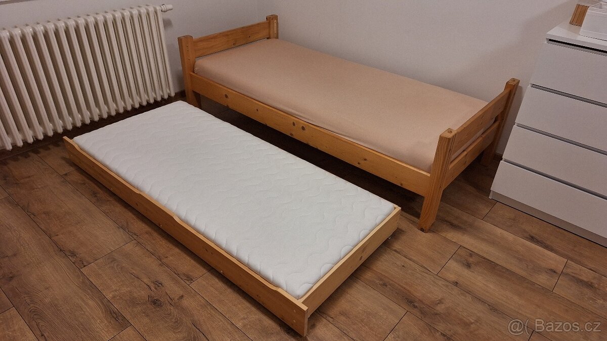 Postel Gazel a šuplík/přistýlka pod postel